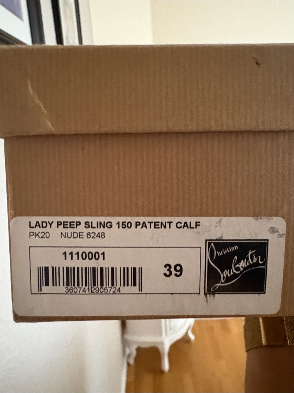 Christian Louboutin Patent Leather Slingback Pumps - Picture 9 of 9